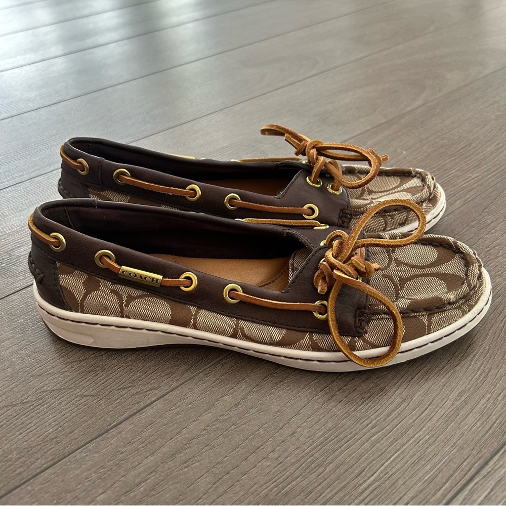 LIKE NEW Coach boat shoes